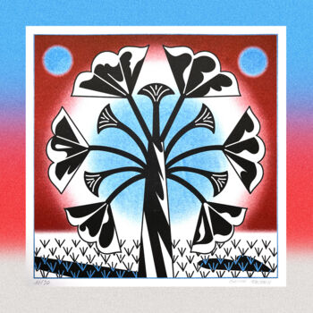Digital Arts titled "FLEUR 4" by Thomas Merceron, Original Artwork, Digital Print