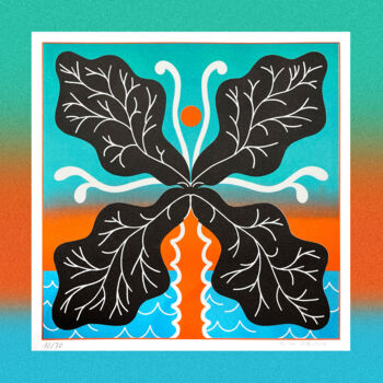 Digital Arts titled "FLEUR 1" by Thomas Merceron, Original Artwork, Digital Print