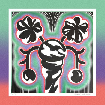 Digital Arts titled "FLEUR 8" by Thomas Merceron, Original Artwork, Digital Print