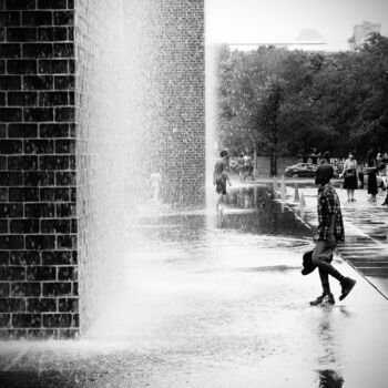 Photography titled "waterwall" by Rod_book, Original Artwork, Paper