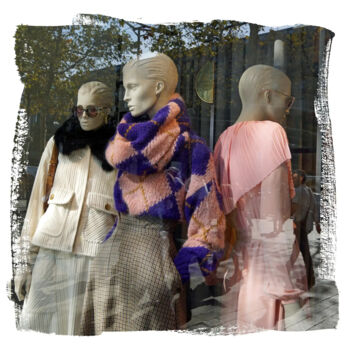 Photography titled "Mannequins et refle…" by Daniel Gautier, Original Artwork, Aluminium