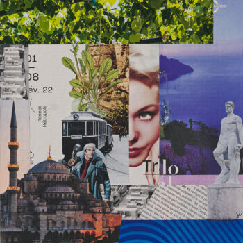 Collages titled "OSS 117 " by Joelle Isnardon, Original Artwork, Collages