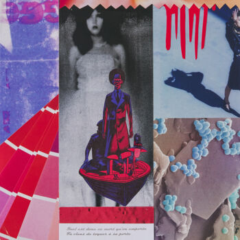 Collages titled "DEATH SPIRIT " by Joelle Isnardon, Original Artwork, Collages