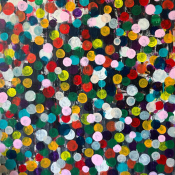 Painting titled "BULLES ET BALLONS" by Isabelle Taieb Nicolaï, Original Artwork, Acrylic