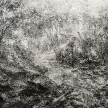Drawing titled "Isolement" by Stéphanie Billarant, Original Artwork, Paper