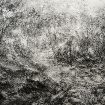 Drawing titled "Isolement" by Stéphanie Billarant, Original Artwork, Paper