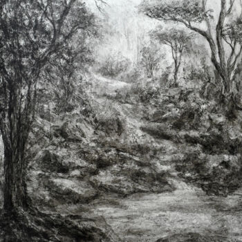 Drawing titled "Introspection" by Stéphanie Billarant, Original Artwork, Paper