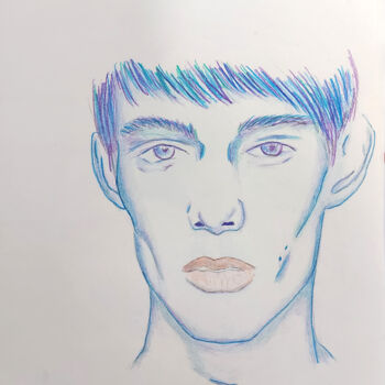 Drawing titled "Dylan" by Sharon Alfassi, Original Artwork, Pencil