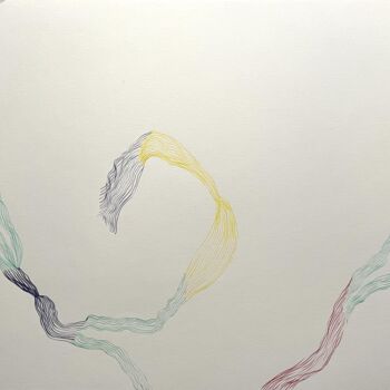 Painting titled "Longes I" by Mathilde Séguis, Original Artwork, Watercolor