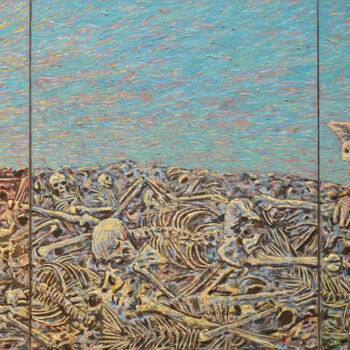 Peinture intitulée "Time passing" par Mauro Bordin, Œuvre d'art originale, Huile