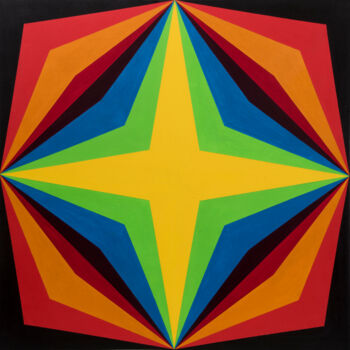 Painting titled "Géometrica" by Luis  Arnal, Original Artwork, Acrylic