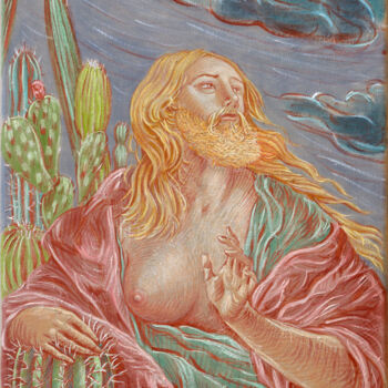 Painting titled "Maddaleno" by Mauro Bordin, Original Artwork, Oil