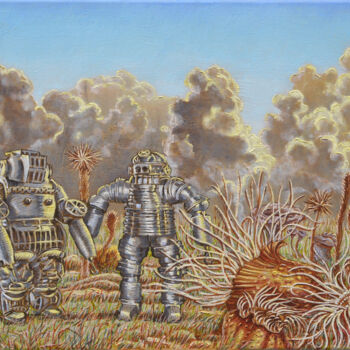 Peinture intitulée "Les paumés" par Mauro Bordin, Œuvre d'art originale, Huile