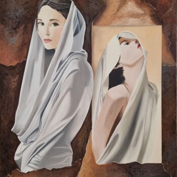 Peinture intitulée "CHRYSALIDE" par Maryline Campagnola, Œuvre d'art originale, Huile