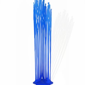 Painting titled "full azur" by Arno Sebban, Original Artwork, Stainless Steel