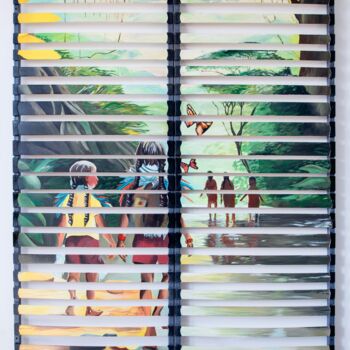 Painting titled "Exode" by Daniel Nicolaevsky, Original Artwork, Acrylic