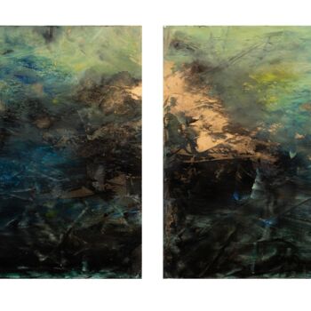Peinture intitulée "NOUVELLE ERE (2x(50…" par Thime, Œuvre d'art originale