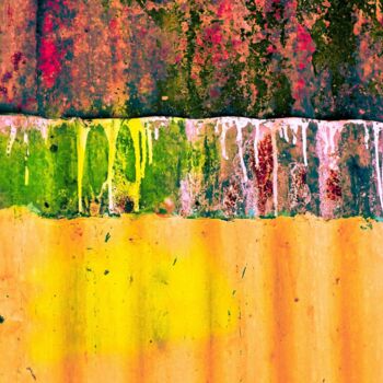 Photography titled "Les tôles ondulées" by Christian Lefevre, Original Artwork, Aluminium