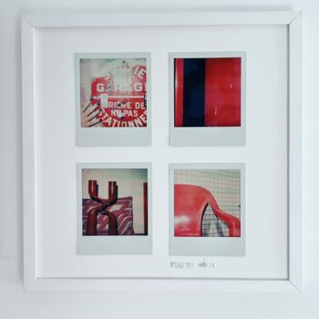 Collages titled "ROUGE 001" by Verdo, Original Artwork, Collages