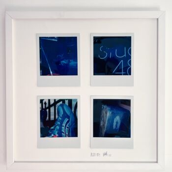Photographie intitulée "BLEU 001" par Verdo, Œuvre d'art originale, Papier
