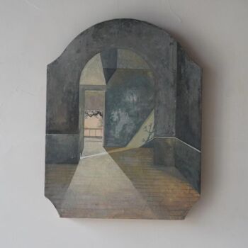 Peinture intitulée "The afternoon sun w…" par Mobai Lin, Œuvre d'art originale, Acrylique