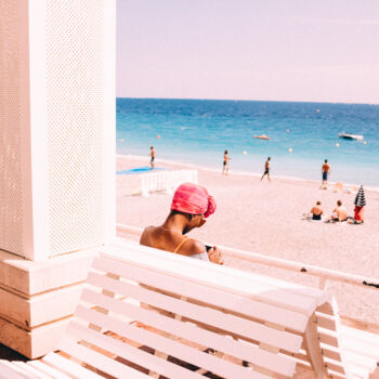 Photography titled "Le banc d'Ana" by Aude Catimel, Original Artwork, Plastic
