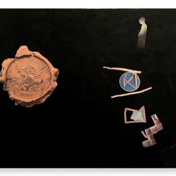 Painting titled "Rauschenberg Meet B…" by Anne  Deleporte, Original Artwork, Paper