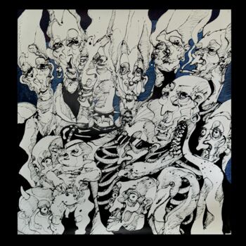 Drawing titled ""A PARANOID IS SOME…" by Vicente Occhionero, Original Artwork, Ink