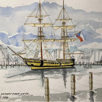 Peinture intitulée "La GRACE " par Philippe Brunet, Œuvre d'art originale, Aquarelle