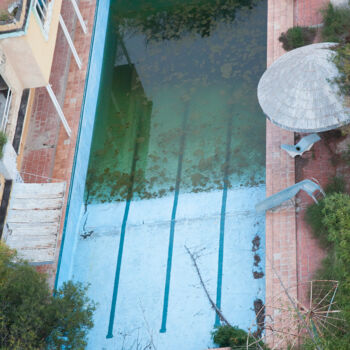 Photography titled "eau stagnante, méta…" by Mezli  Vega Osorno, Original Artwork, Aluminium