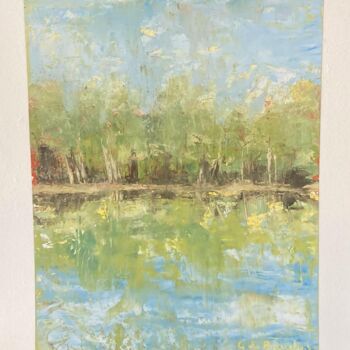 Dessin intitulée "Loire # 1" par Guillaume De Baudus, Œuvre d'art originale, Huile