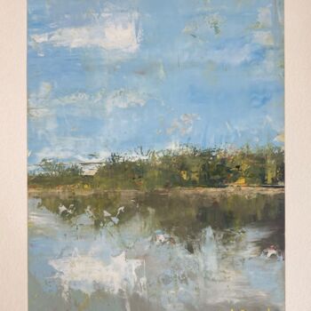 Painting titled "Loire # 2" by Guillaume De Baudus, Original Artwork, Oil