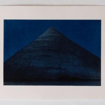 Gravures & estampes intitulée "Plaqué Nuit #01" par Emma Charrin, Œuvre d'art originale, Gravure