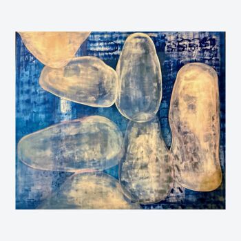 Painting titled "'Ghosting or Connec…" by Narjis Lamrani, Original Artwork, Acrylic