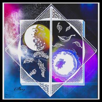 Photography titled "Night and Day" by Cathee Ebe, Original Artwork, Ink