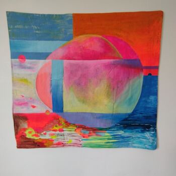 Painting titled "Tête" by Charlotte Denamur, Original Artwork, Acrylic