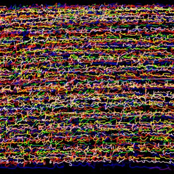 Digital Arts titled "PALIMPSESTE " A" EX…" by Norbert Engel, Original Artwork, Aluminium