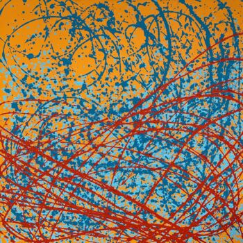 Painting titled "JOIE" by Norbert Engel, Original Artwork, Acrylic