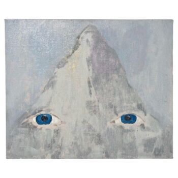 Painting titled "Holy mountain" by James Rielly, Original Artwork, Oil