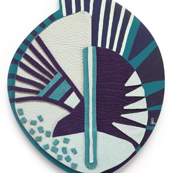 Art textile intitulée "PERSAN Mask" par Barbara Asei Dantoni, Œuvre d'art originale, Acrylique