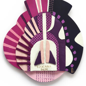 Art textile intitulée "TOSCA Mask" par Barbara Asei Dantoni, Œuvre d'art originale, Acrylique