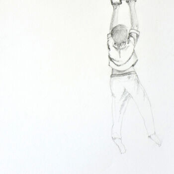 Dessin intitulée "Fausser compagnie,…" par Charlotte Morabin, Œuvre d'art originale, Graphite