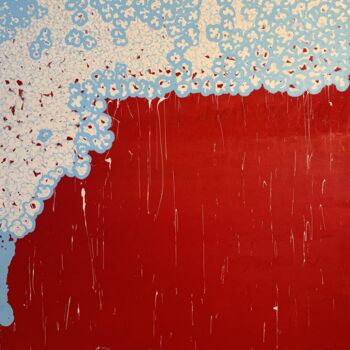 Painting titled "Tourné vers la Lumi…" by Norbert Engel, Original Artwork, Acrylic
