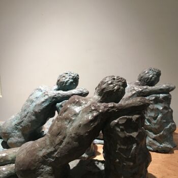 Sculpture intitulée "belle endormie " par Carol Saint Georges, Œuvre d'art originale, Argile