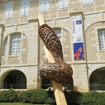 Sculpture titled "Colonies" by Simon Augade, Original Artwork, Wood