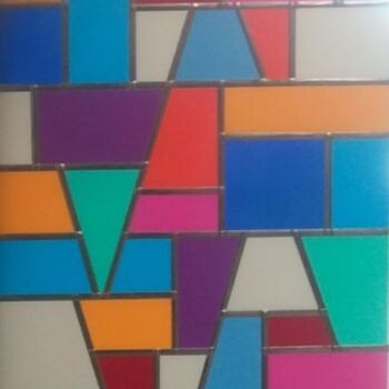 Painting titled "Vitrail plexi" by Guy Laffont, Original Artwork, Plastic