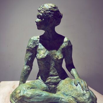 Sculpture intitulée "Fierté" par Carol Saint Georges, Œuvre d'art originale, Argile