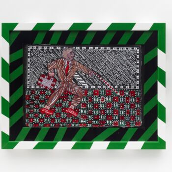 Painting titled "GO BACK ON THE WIND…" by Courgeon Clement, Original Artwork, Cardboard