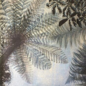Painting titled "Fougères géantes " by Fuvel, Original Artwork, Acrylic