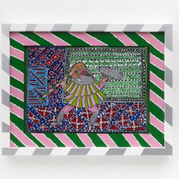 Painting titled "I KNOW YOU LIKE SIL…" by Courgeon Clement, Original Artwork, Cardboard